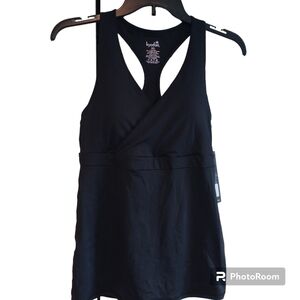 Kyodan Black Tankini Bathing Suit Top M